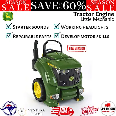 John Deere Service Tractor Engine Farm Vehicle Toy Kids Play Mechanic Repair New • $238.97
