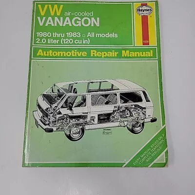 Haynes VW Volkswagen Air-Cooled Vanagon 1980 Thru 1983 Repair Manual • $29.50