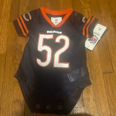 Chicago Bears #52 Nfl INFANT BABY NEWBORN CREEPER Jersey CHOOSE SIZE • $9.99