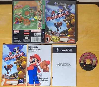 Mario Superstar Baseball Nintendo GameCube 2005 COMPLETE With Insert CIB Tested  • $95