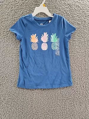 Epic Threads Pineapple Trio Graphic T-Shirt Girl's 6 Skygaze Scoop Neck S/S • $4.99