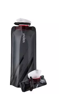 Vapur Flexible Collapsible Wide Mouth Anti-Bottle With Detachable Carabiner • $24.60