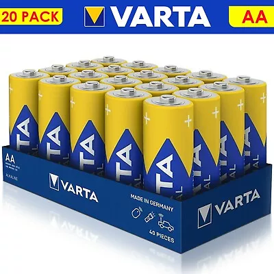 20 Varta Genuine Industrial Pro 4006 AA LR6 Alkaline MN1500 1.5V Batteries AM R6 • £7.69