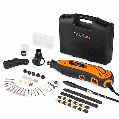 TACKLIFE Rotary Tool Kit Variable Speed With Flex Shaft 80 Accessories 3 Attac • $27.99