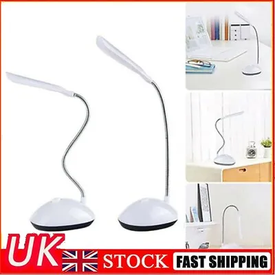 £6.69 • Buy Flexible LED Reading Light Dimmable Bedside Desk Top Table Lamp Battery Operated
