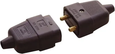 Eagle 2 Way 2 Pin 10A In-line Mains Electric Impact Resistant Cable Connector • £4.69