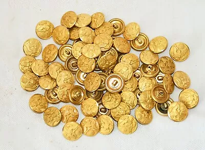 Vintage Lot Of 76 US Army Military Brass Uniform Eagle Buttons 7/8” • $22.99