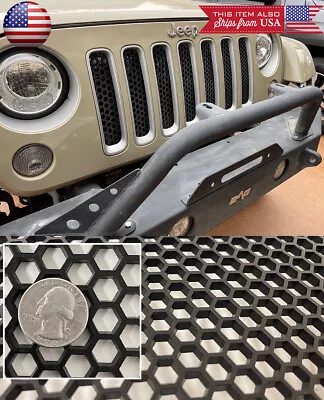 $54.98 • Buy Hexagon 2D Mesh Air Dam Bumper Fender Hood Vent Intake Grille Grill Fit Subaru