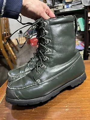 Men's Vintage Cabela's Kangaroo Featherlight Green Hunting Boots 9.5 EE • $60