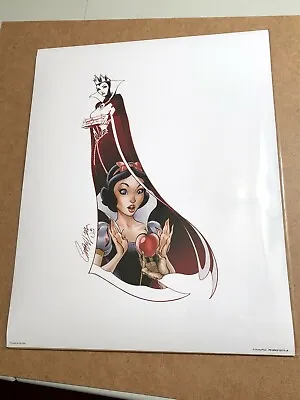 J. Scott Campbell  Her Apple  Print - Snow White - Disney Wonderground • $66.48