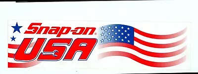  NEW  Vintage Snap-on Tools Tool Box Sticker Decal Man Cave Garage USA Flag #25 • $25.21