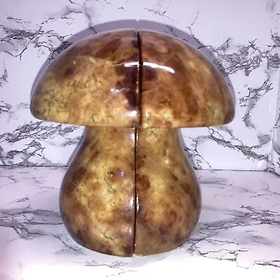 VTG Alabaster Marble MCM Mushroom Bookends Made In Italy • $99.90