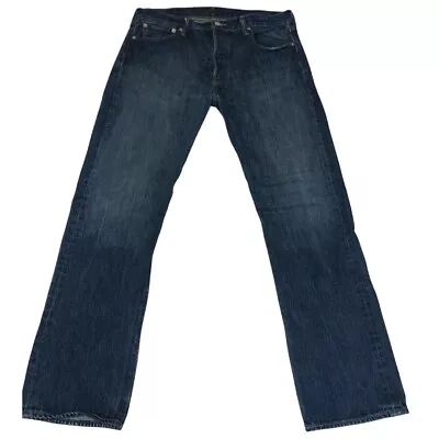 501 Levi's Original Jeans - Blue - W32 L34 - Used - Excellent Condition • £25