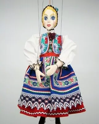 Marionette Girl In National Costume - Handmade Original Puppet • £142.80