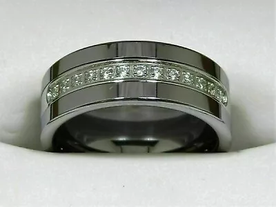 1.50ct Round Cut Natural Moissanite Men's Wedding Ring Black Gold Plated • $134.99