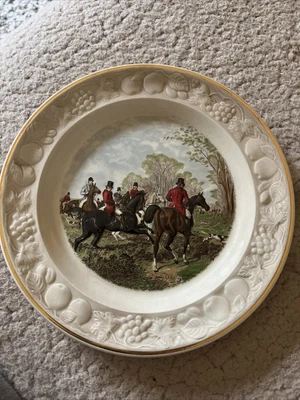 £8 • Buy Royal Worcester FOX HUNTING J.F. Herring Sen Collector Plate Off The Draw