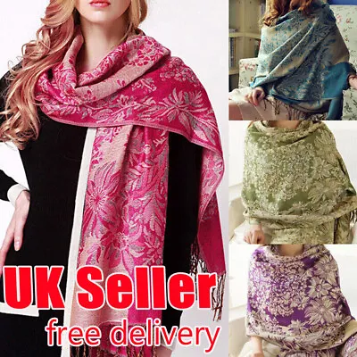 £5.79 • Buy Womens Cashmere Scarf Wrap Large Winter Shawl Stole Pashmina 180*70cm Neck Warm