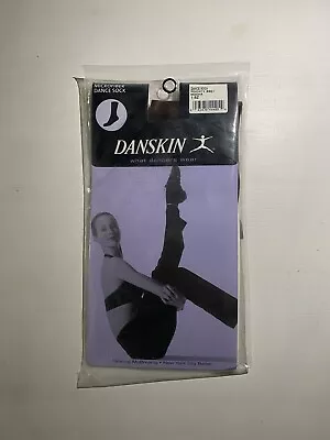 Danskin Microfiber Dancing Socks Women’s One Size Mocha Vintage 2002 Made In USA • $12