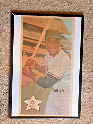 1968 Topps VINTAGE Poster #20 Of 24 Willie Mays SAN FRAN GIANTS 10  X 18 Ex • $169.99