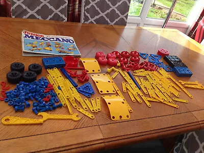 Vintage Assorted Plastic  Junior Meccano Including A1 Construction Set + Ins • £13.99