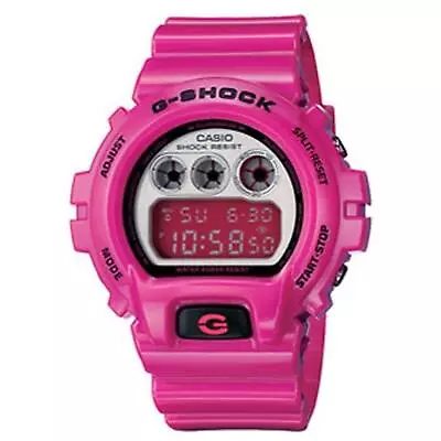 Casio Unisex Digital Watch G-Shock Pink Resin Strap Date Display DW-6900CS-4 • $78.31