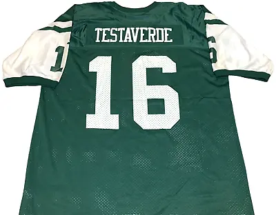 Rare! 1995 Vinny Testaverde New York Jets Starter Football Jersey NEW! XL 52 • $116.99