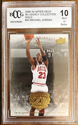 2009- 2010 Upper Deck Michael Jordan Legacy #43 Gold BCCG 10 GEM MINT • $49.99