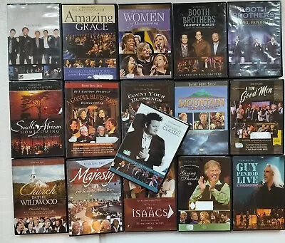 DVD LOT (16) Bill & Gloria Gaither Gospel Series ~ HOMECOMING PHELPS BOOTH BRO • $45