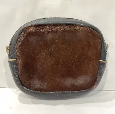 Cow Hide Belt Coin Bag CMX Leather Clip On Coin Purse Ren Fest • $16