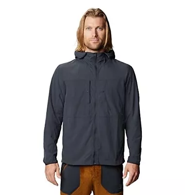 Mountain Hardwear Men's Echo Lake Hoody Full Zip Jacket - Dark Storm Large • $35