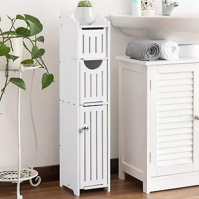 Bathroom Furniture Sets Small Bathroom Storage Cabinet Bathroom Organizer White • $41.31