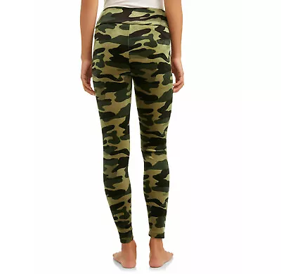 No Boundaries Juniors Super Plush Velour Leggings High Rise Camouflage Size 2XL • $19.99