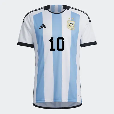 £120 • Buy Adidas Argentina 22 Home Jersey (Messi 10) - Brand New - FREE DELIVERY ✅