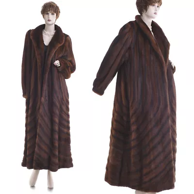 $28K LKNW! Extreme Beauty Paris Couture Red Auburn Mink Directional Swing Coat • $1590