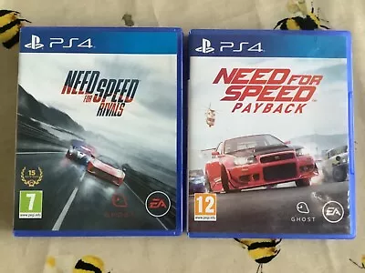 Need For Speed PayBack And Need For Speed Rivals Playstation 4 PS4 - 2 Games  • £19.99