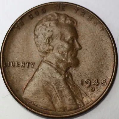 1948 -S Lincoln Wheat Cent Penny - Extra Fine XF • $3