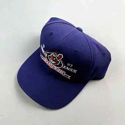 Vintage Cleveland Indians Hat Cap Snapback Blue Sports Specialties MLB Champions • $29.99