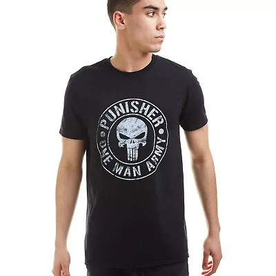 Official Marvel Mens Punisher One Man Army T-shirt Black S - XXL • £13.99