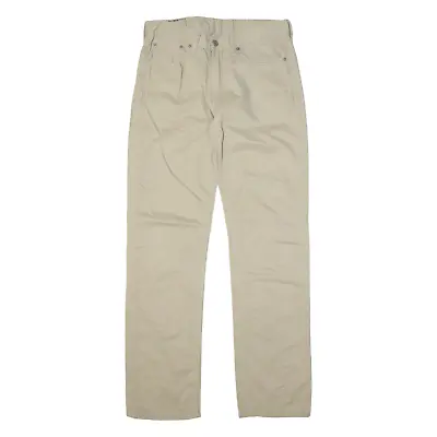 LEVI'S 511 Chino Mens Trousers Beige Slim Straight W32 L34 • £19.99