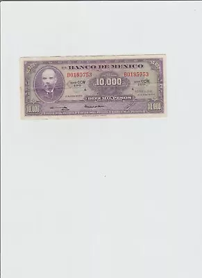$10000 Pesos Mexican Bill 1978 Serie CCW Serie A • $120