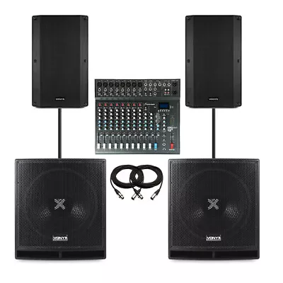 Studiomaster CLUB XS12+ 12 Channel PA System For Church With 15  Subs & 12  Tops • £1419