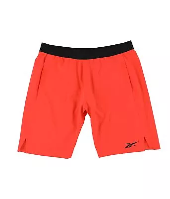 Reebok Mens Lightweight Speed Athletic Workout Shorts Orange Medium • $24.60