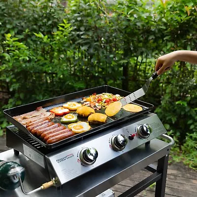 Royal Gourmet Portable Gas Grill 3-Burner Tabletop Griddle Outdoor BBQ Camping • $129.99