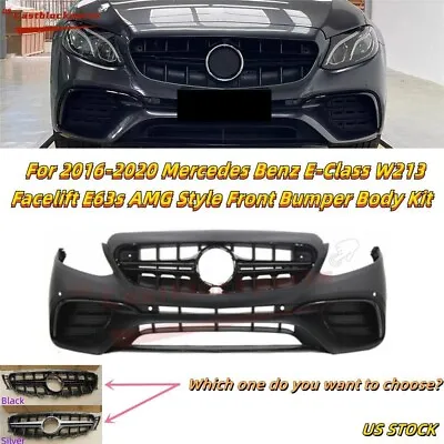 For 2016-2020 Mercedes Benz E Class E300 E400 W213 Facelift E63 AMG Front Bumper • $730.96