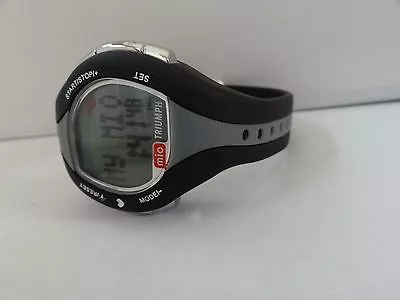 Mio Triumph Heart Rate Women's Watch W/built In Calorie Counter ~ Black/Grey • $28.63