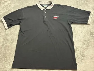 ﻿F-16 Viper Lockheed Martin Polo Shirt Men’s XL Outer Banks Shirt • $27.77