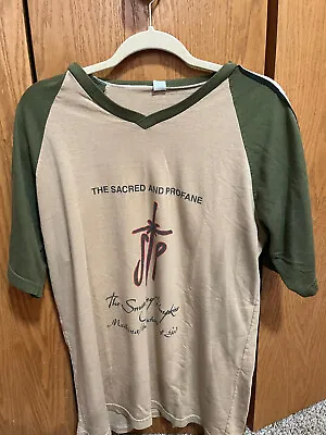 Smashing Pumpkins Sacred (olive Green/tan) (XL) USED/VINTAGE Concert Shirt • $28