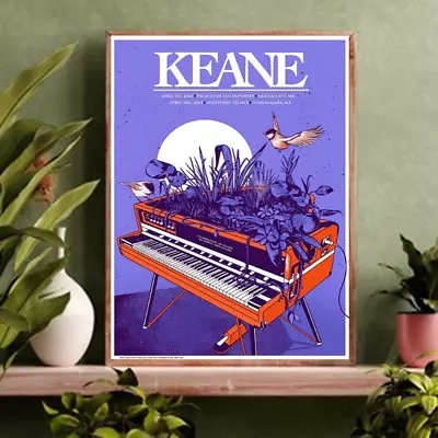 April 1 2024 Keane Tour Mexico City Mexico Poster • $17.99