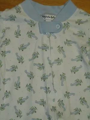 Magnolia Baby Airplane Print Zip Footie Outfit/Sleeper 3 Months • $16.99
