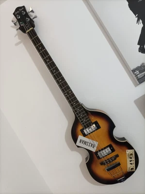 £160 • Buy Harley Benton Beatbass Violin Bass, Used, Lots Of Mods, Complete With Gigbag